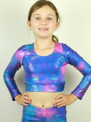 Candy Long Sleeve Crop Top Youth GirlsCandy Long Sleeve Crop Top Youth Girls