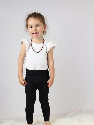 Matte Black Baby Toddler Leggings/ Tights