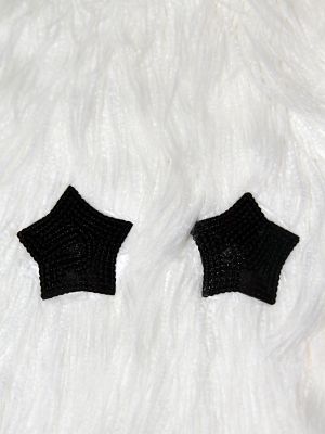Rarr Designs Star 3D Sequin Nipple Pasties Black