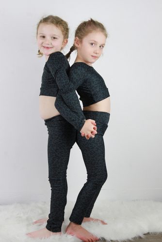 Girls Tights Leggings Carbon Animal rarrdesigns 1