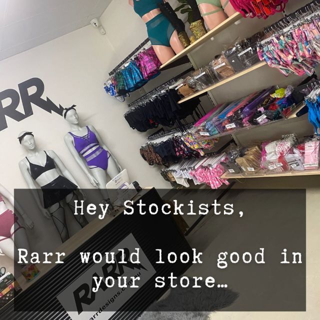 CALLING ALL STOCKISTS!

Have ideas on where we should be stocked or want to see RARR in your studio, gym or shop? TAG them in the comments!

Or DM us and we can arrange an information pack.

#rarr #rarrdesigns